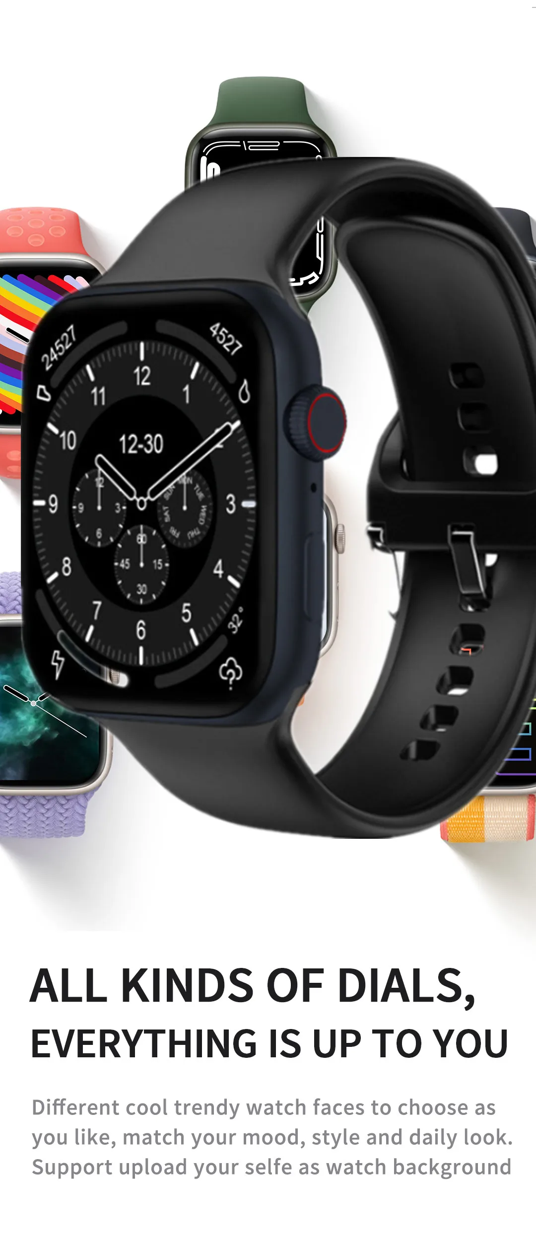 D7 Pro Max Smart Watch Fast Wireless Charging Voice Assistant Smartwatch Bluetooth Call DIY Watchface IP68 Waterproof Sportwatch