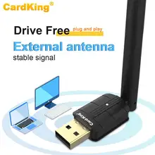 CardKing 150Mbps USB WiFi Adapter 802.11n High Gain 6dBi Drive-Free Long Distance Receiver Network Card Support Windows Mac CardKing 150Mbps USB WiFi Adapter 802.11n High Gain 6dBi Drive-Free Long Distance Receiver Network Card Support Windows Mac
