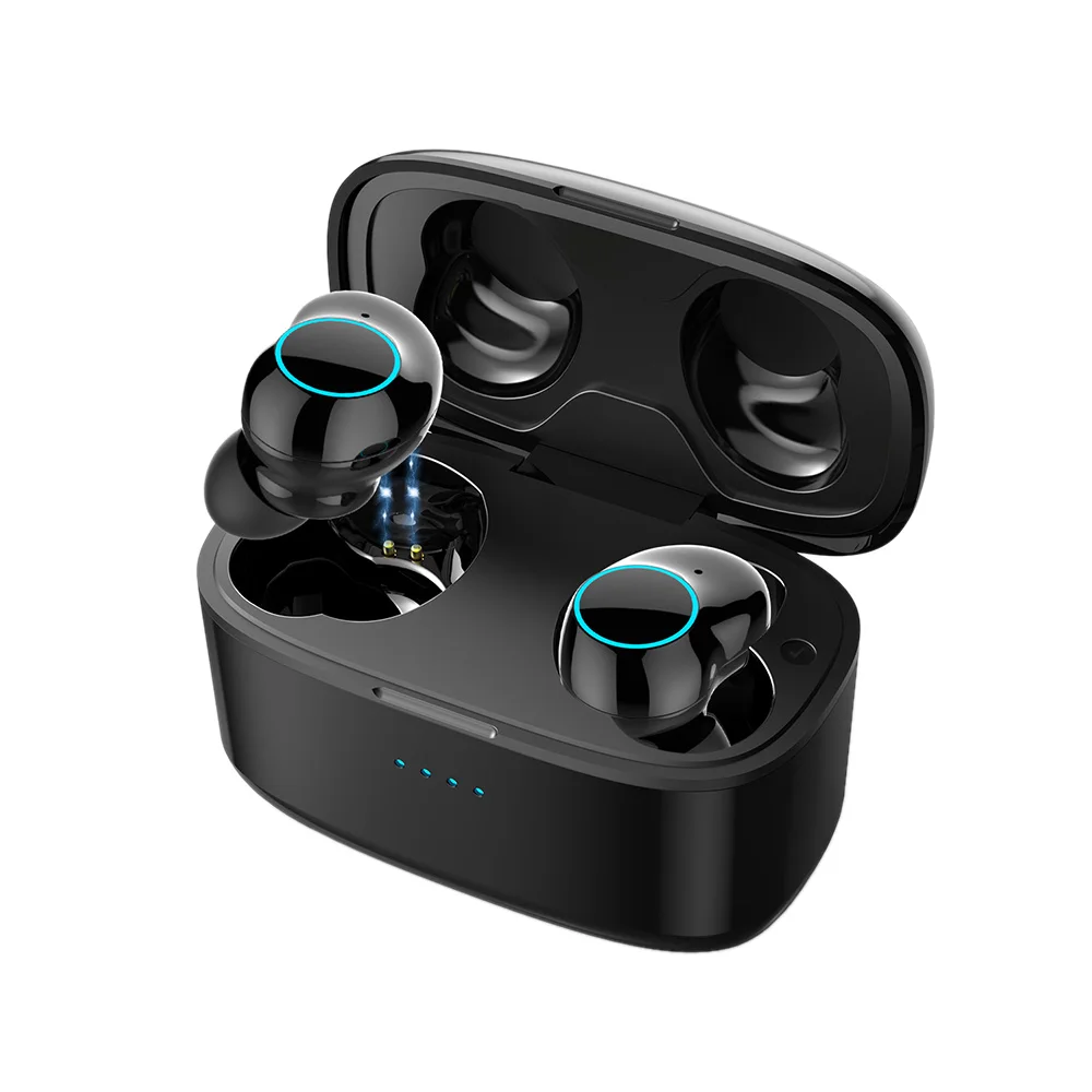 T3 TWS Headphones Touch-controlled Bluetooth 5.0 Wireless Stereo Earphones Sports Earbuds with Mic Charging Box IPX5 Waterproof