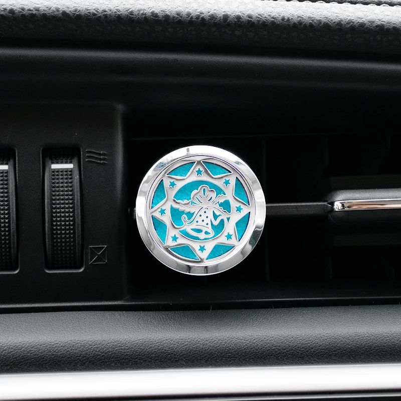 Christmas Theme Car Air Freshener Holder Accessories For Flavoring Perfume Smell Scent Auto Interior Decoration Aroma Fragrance