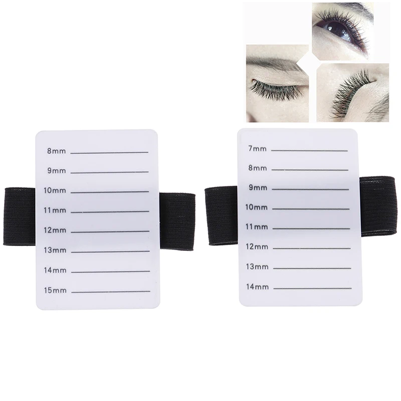 2 Styles Fake Eyelash Tray Individual Eyelash Extensions Strip Stand Hand Plate Eye Lash Grafting Stand Palette Tool