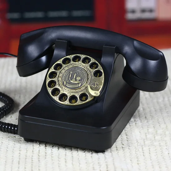 

Vintage Swivel Plate Rotary Dial retro Telephone revolve Telephones Landline Phone For Office Home Hotel mechanical ring