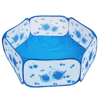 

Infant Ocean Ball Pool Blue Rainball Pool Baby Safety Fence Foldable Storage Play Pool