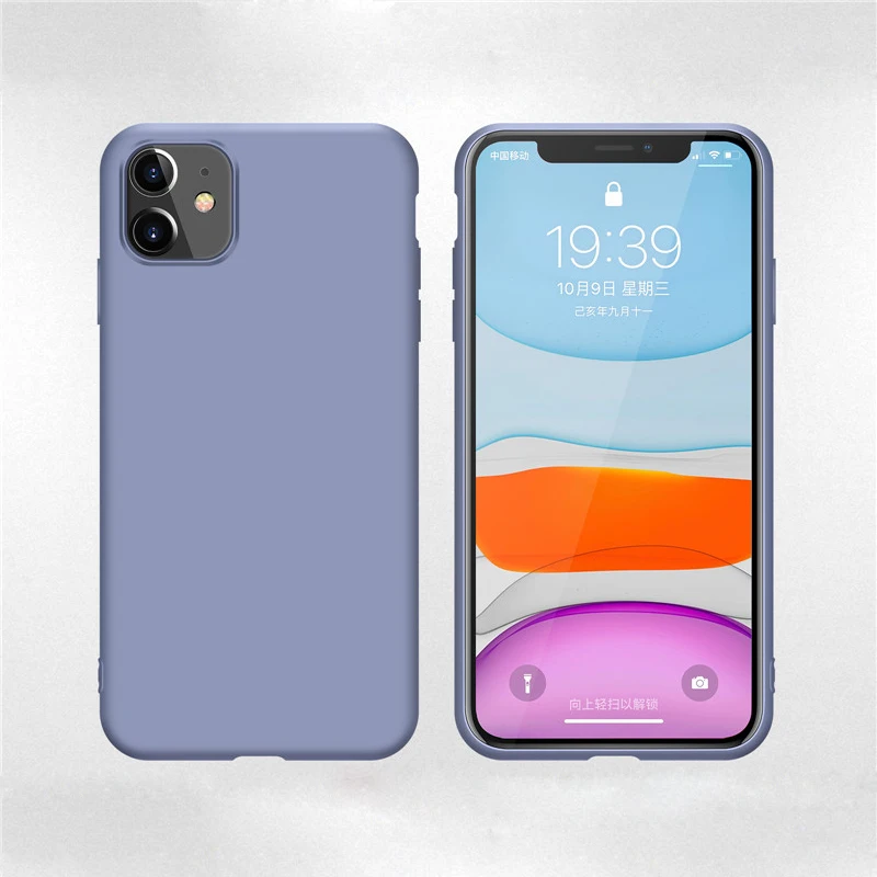 Lavender Роскошный силиконовый чехол для телефона для iPhone 6 6S 7 8 Plus чехол для iPhone X XS MAX XR без логотипа чехол s аксессуары HYP01 - Цвет: Lavender