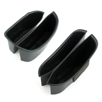 

4PCS Car Armrest Container Side Door Storage Box Handle Pocket Compatible Car Accessories for Infiniti QX30 2016-2017