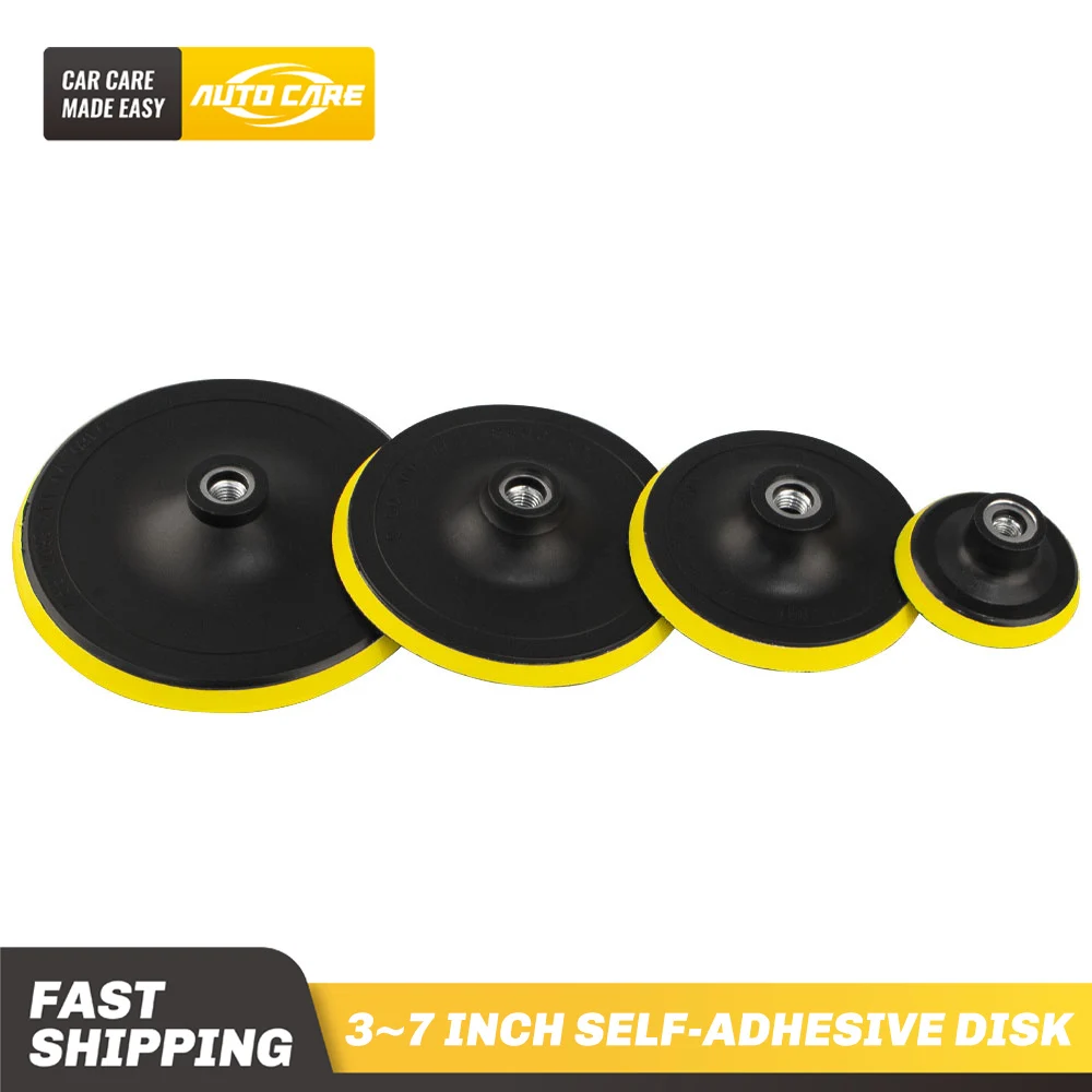 

3" - 7"Self-adhesive Polishing Pad Disc For Electric Grinder Polisher Tools Car paint Care Buffing Plate Sticky Sandpaper Sucker