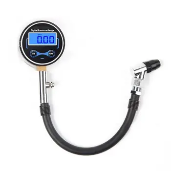 

Universal Digital Tire Pressure Inflator Dial Gauge Meter 200PSI with Blue Backlight LCD Display Car Vehicle Monitor Tester