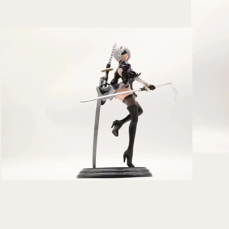 Новая японская аниме фигурка игры Nier:automata 2b YoRHa No.2 тип B черное платье меч Ver ПВХ 25
