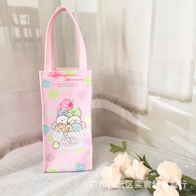 see chart Sumikko gurashi модные Переносные сумки для обедов, мультяшная бутылка для воды, сумка-тоут, теплая сумка для хранения, подарки для женщин и девочек, новинка - Цвет: see chart