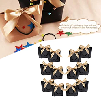 

12Pcs Gift Boxs Bag Paper Party Attire with Bow and Ribbon Suitable for Birthday Wedding Bridesmaid Celebration Gifts