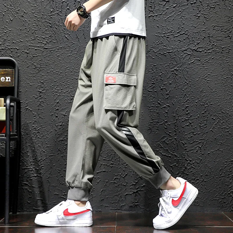 

2019 Autumn Cohesion New Style Japanese-style Black Wall Thin Ultra-stretch Workwear Capri Pants M-5x HK11