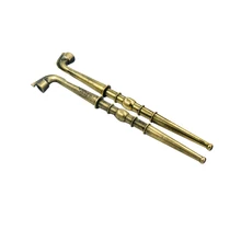 1 шт. ретро медный цвет съемные чистящие металлические трубы травяная табачная трубка Smkoing Pipe