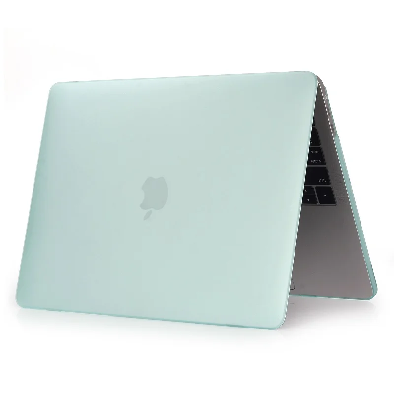Green Прорезиненный Жесткий Чехол для ноутбука Apple Macbook Pro13 15 Touch Bar A2159 A1990/ AIr13 A1932/13Air A1466 A1369 - Цвет: Green