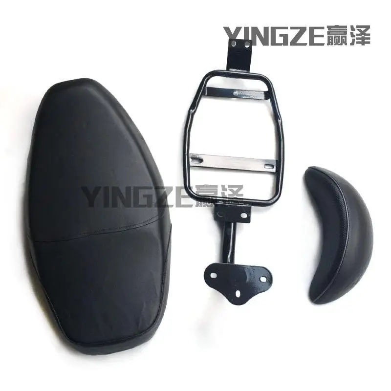 Modification DIY Motorcycle Scooter Rear Seat Saddle With Backrest