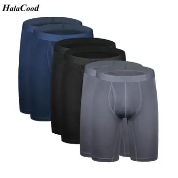 

6Pcs/lot Brand Mens Plus Size Underwear Long Boxer Shorts Homme Sexy Men Trunks Underwear Cotton Male Underpant Cueca Boxers Fat