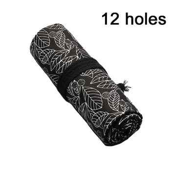 

Pencil Case Large Capacity Canvas Student Pouch Leaf Stationery School Pen Bag Cute