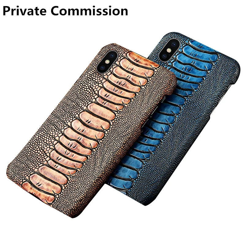 

High-end Ostrich Foot Pattern Gneuine Leather Half Wrapped Case For HTC Desire 10 Pro/HTC One X10 Ultra Thin Slim Hard Cover
