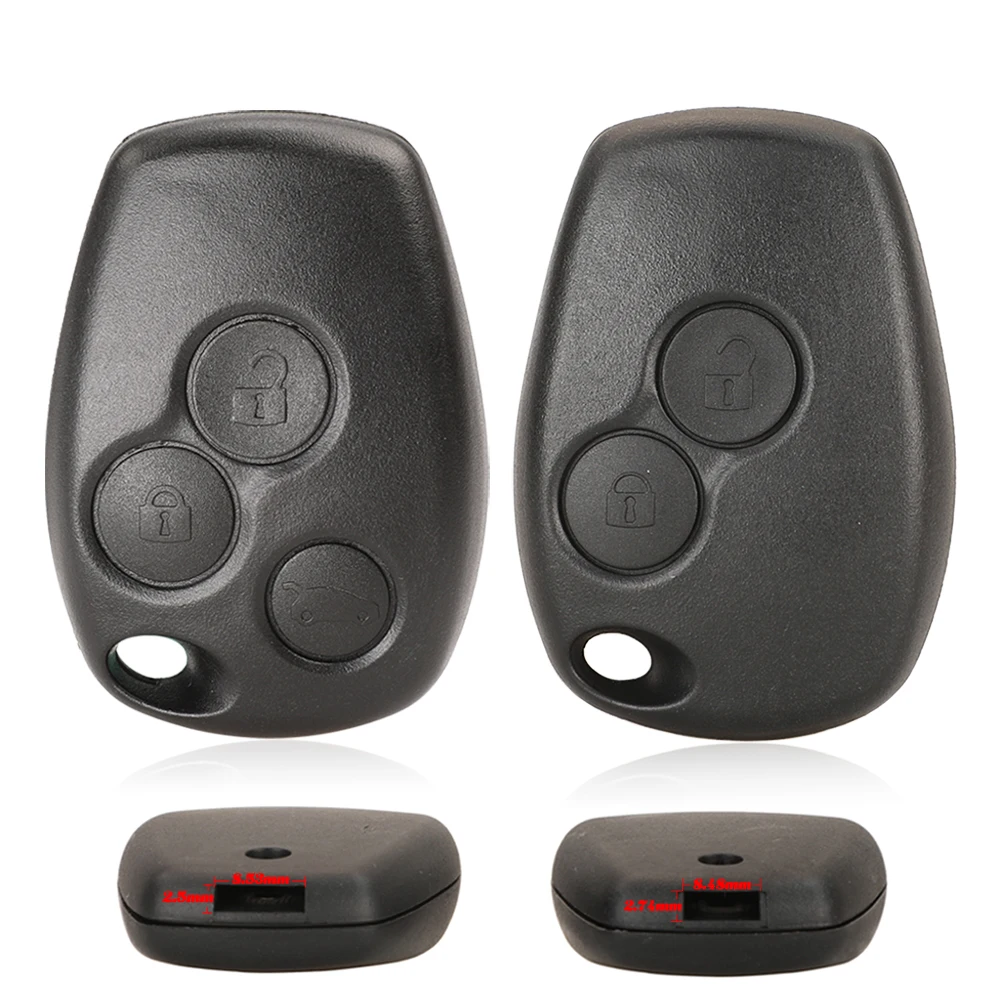 Jingyuqin 2/3 Buttons Remote Car Key Shell Cover Case Styling For Renault Dacia Modus Clio 3 Twingo Kangoo 2 Fob