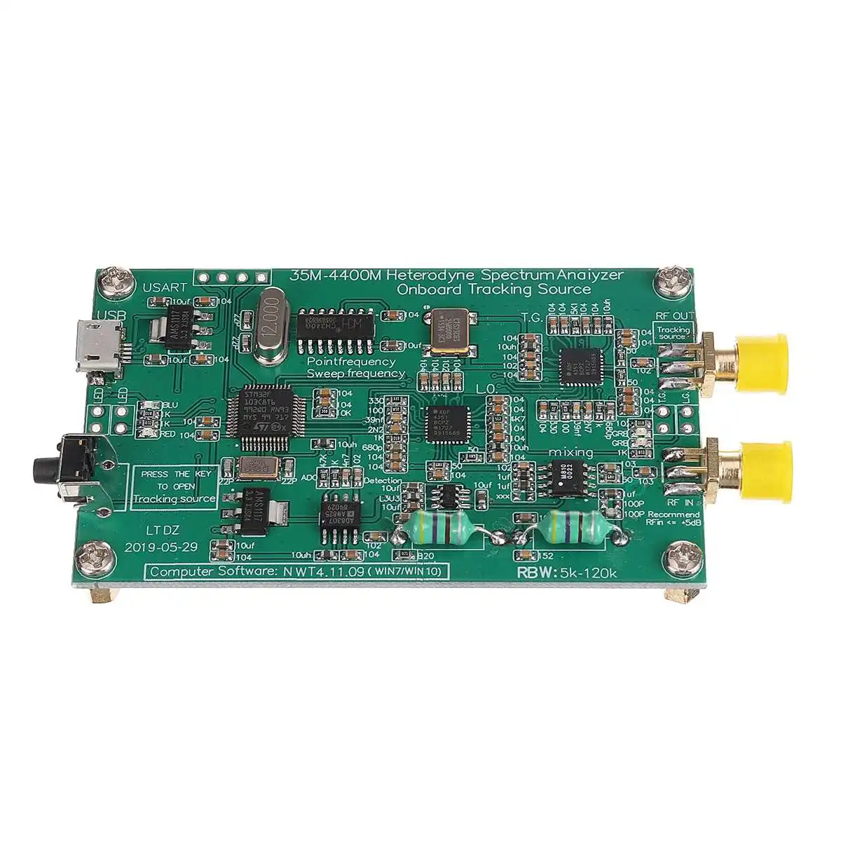 

Spectrum Analyzer USB LTDZ 35-4400M Spectrum Signal Source with Tracking Source Module RF Frequency Domain Analysis Tool