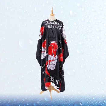 

Anti-Static Haircut Cape Hairdressing Wai Cloth Barber Hair Stylist Gown Black