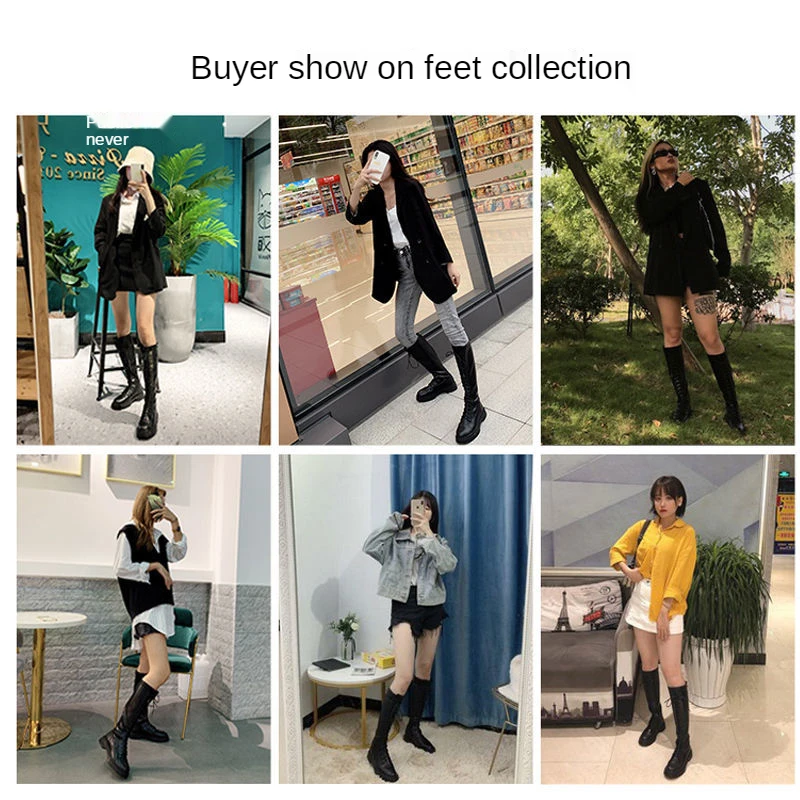 Botas altas para mujer por debajo de la rodilla, botas para mujer de piernas calzado de talla grande, 2021|Botas a media pantorrilla| - AliExpress