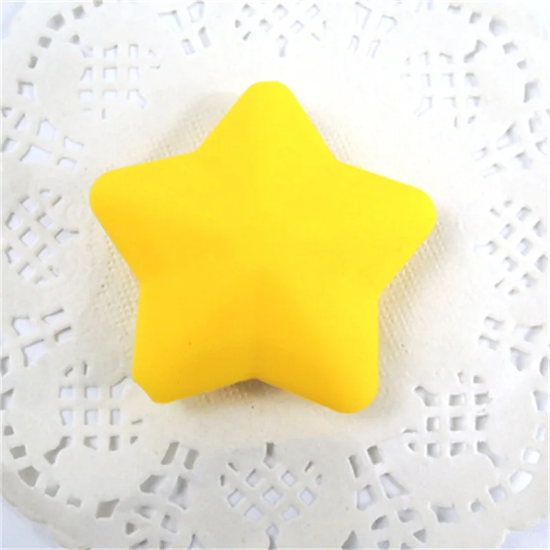 Woel Well 5pcs Silicone Beads BPA Free Star Shape Silicon Teether Beads Baby Chew Teething Necklace DIY toys Pacifier Clips 6