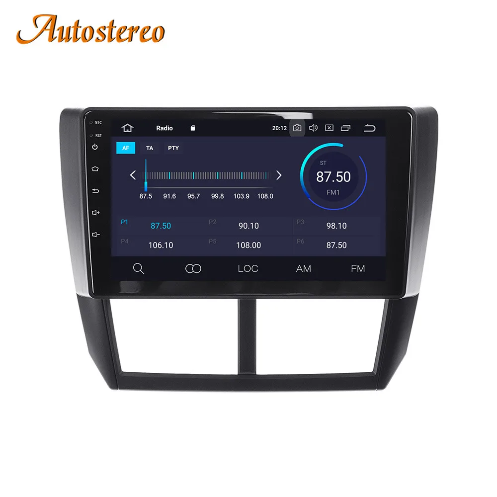 Android 10 автомобильный dvd-плеер gps-навигация, радио, стерео для Subaru Forester 2008+ головное записывающее устройство Авто Радио мультимедийный плеер