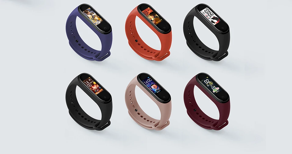 Xiaomi mi Band 4 Smart band 4 цветной экран Браслет Пульс фитнес музыка Bluetooth 50 м водонепроницаемый xiaomi браслет 4 mi Band
