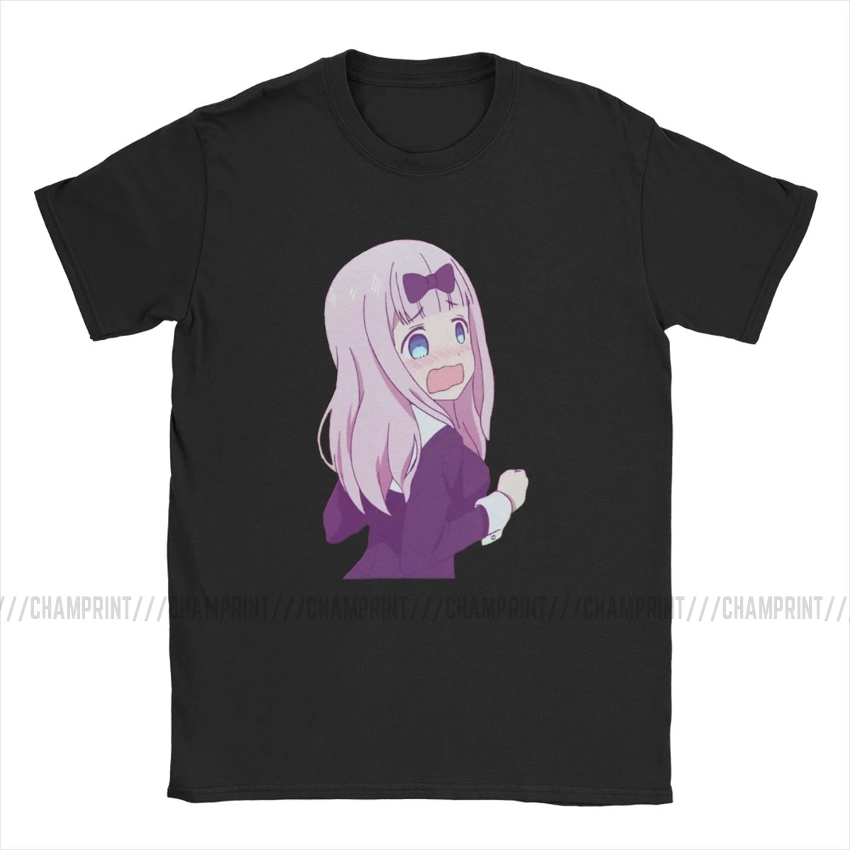 Fujiwara Chika condressed дизайнерские футболки для мужчин, потрясающая футболка, аниме Kaguya-sama Love Is War Fujiwara, футболка, летние топы