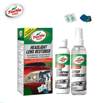 

Turtlewax 51768 Headlight Restorer Kit Headlamp Restoration Plastic Repair Coating Wax For Car Plastic