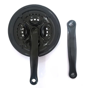

Fine Workmanship Mountain Bike Crankset Chainring + Crank Arm 42/34/24 Teeth Bicycle Accessories Strong Hardness