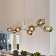 Modern Chandeliers Lights Home Fixtures For Living Room Glass