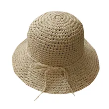 Летние солнцезащитные шляпы с широкими полями для женщин, родитель-ребенок, Женская пляжная соломенная шляпа с плоскими полями, уличная Кепка с козырьком, Прямая поставка# Zer