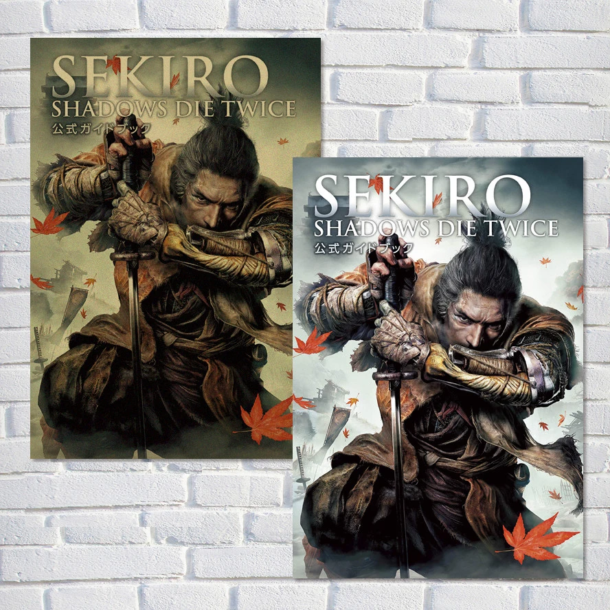 Sekiro Shadows Die Twice плакат видео игра Аниме японское Искусство Плакат белая крафт-бумага настенные картины плакаты и принты QT638 - Цвет: Шоколад