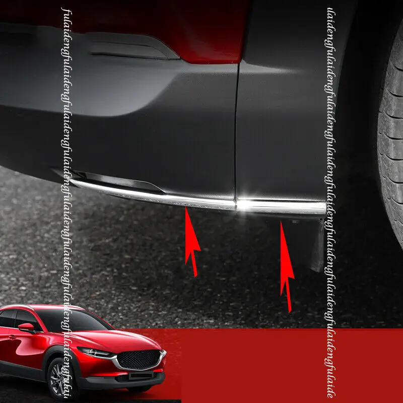 

6 шт., защитные молдинги для переднего и заднего бампера Mazda 200-2021