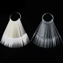 40 шт. лак для ногтей в форме веера, цветные карты, образец практики, ложные советы, дисплей, простой в использовании, дизайн с заостренной головкой, дизайн ногтей