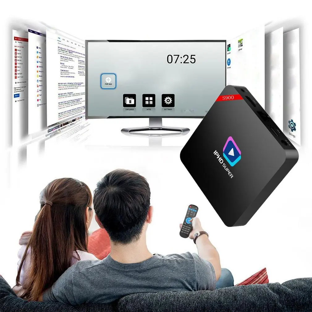 IPTV Middleware Премиум Смарт Декодер Sup порт s Lan порт wifi HD IPTV приставка 2 Гб ram сетевой плеер