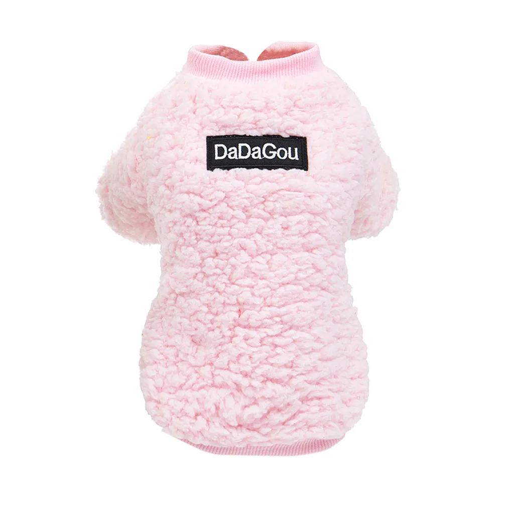 Одежда для собак осень зима модный теплый свитер Одежда для собак для маленьких питомец средних размеров продукты ropa para perro - Цвет: Розовый