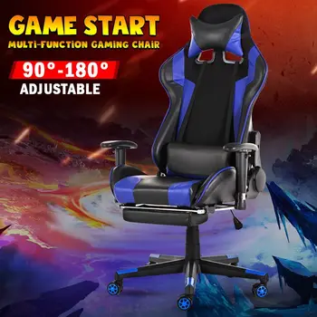 

Office Chair Ergonomic Leather Lift Swivel Recliner Internet Cafe WCG Gaming Chair Computer Racing Gamer Chair Armchair Footrest