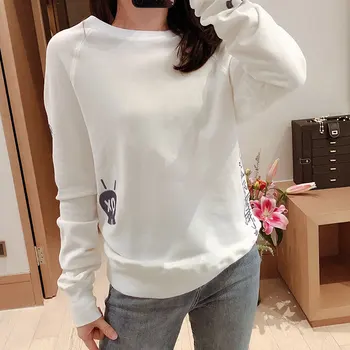 

Women Hoodies 2020 Spring Pierced Sleeve Loose Sweatshirt