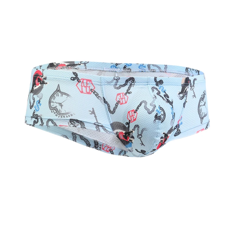 

Sexy Men Underwear Men's Printed Briefs Fashion Sexy Low-waist Bikini Underpants Men Multicolor Breathable Tight Boxers