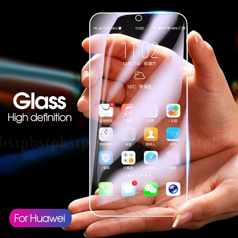 

Ultra Thin Transparent Tempered Glass For Huawei Honor 8X 9X Pro Y9 Prime 2019 P Smart Z Plus 2019 Screen Protector Glass Films