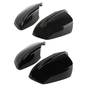

ABS Side Door Mirror Covers Caps UV Resistant Coating with High Gloss Surface 1 Pair for BMW 5 Series F10 F18 2010-2013