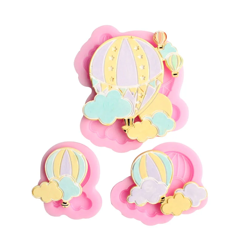 

Hot Air Balloon Biscuits Fondant Cake Silicone Mold Candy Cookies Chocolate Decoration Baking Tool