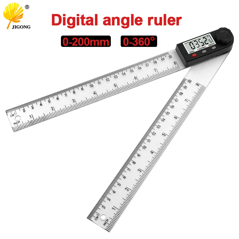 Digital protractor Angle ruler 200mm 8inch Angle Finder Meter Plastic 360 degree protractor inclinometer