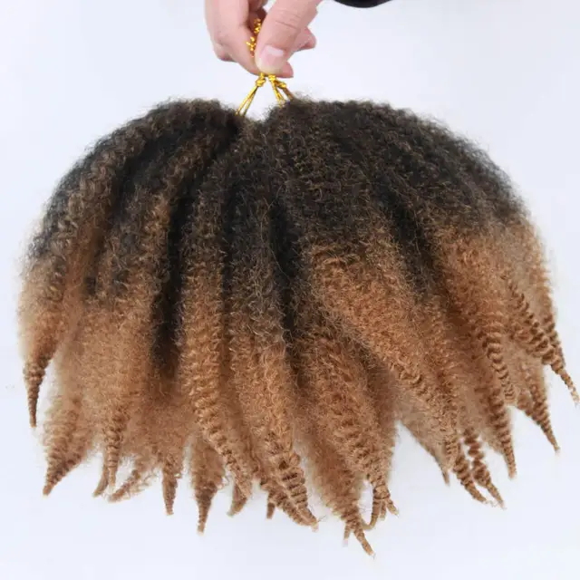 Short Marley Hair Crochet Hair Afro Kinky Twist Crochet Hair Marley Twist Crochet Braids 8 Inch Synthetic Kinky Hair Extensions