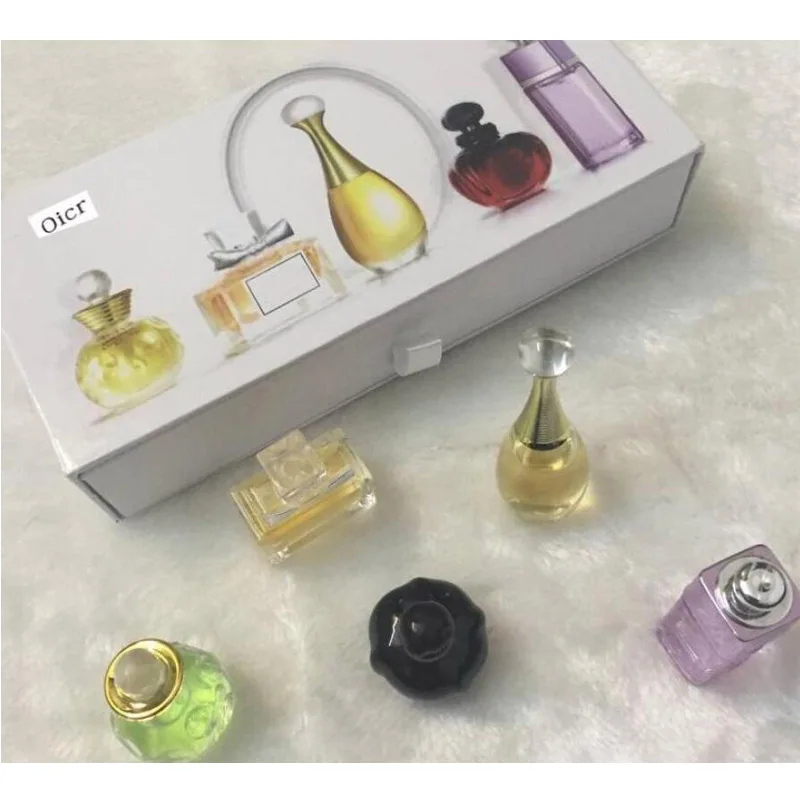 

5Pcs/Set High quality 5ml*5 bottle Q Version of Sample Parfum Women Men Perfumed Original Fragrances for Women Deodorant
