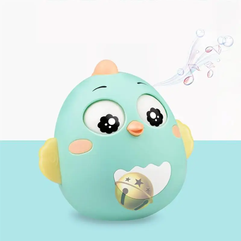 Многоцелевая игрушка-неваляшка для раннего образования, игрушка-прорезыватель с погремушкой, колокольчиком, мультяшная игрушка для детей 3-6 месяцев, для новорожденных