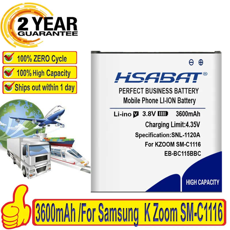 100% Оригинальный HSABAT 3600 мАч фонарь NFC аккумулятор для Samsung GALAXY K фонарик с зумом C1158