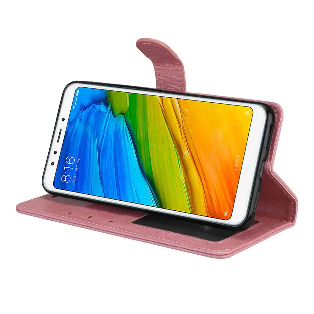 Чехол книжка из искусственной кожи для Xiaomi M4 5X 6X 8 A1 MIX2 Твердый с подставкой Redmi 4 4X